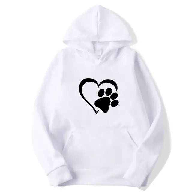 Sudaderas con capucha con estampado en forma de corazón