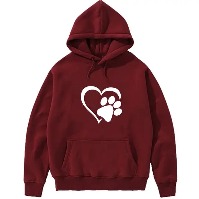 Sudaderas con capucha con estampado en forma de corazón