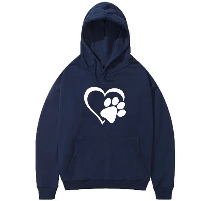 Sudaderas con capucha con estampado en forma de corazón