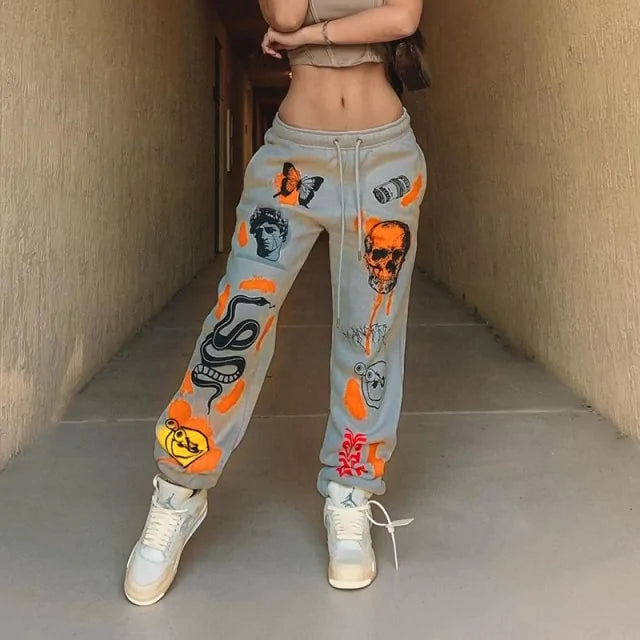 Sweat Pant Cartoon Printed