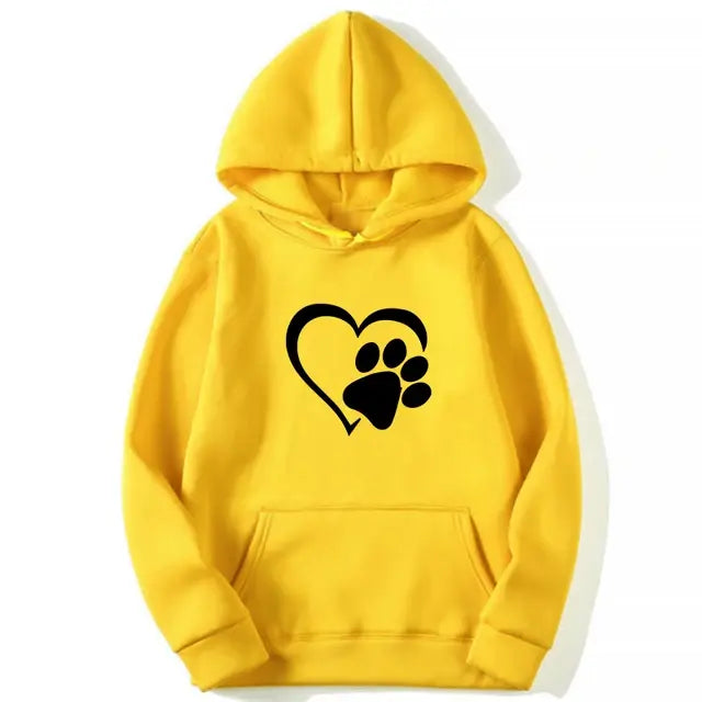 Sudaderas con capucha con estampado en forma de corazón