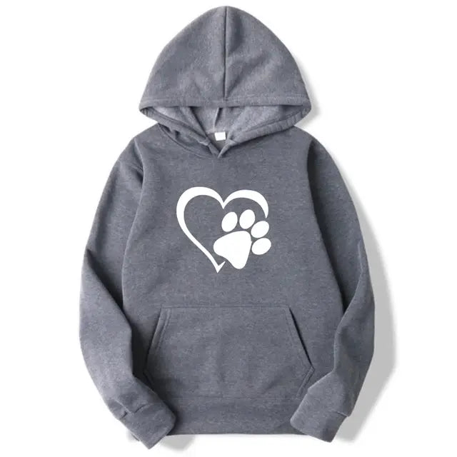 Sudaderas con capucha con estampado en forma de corazón