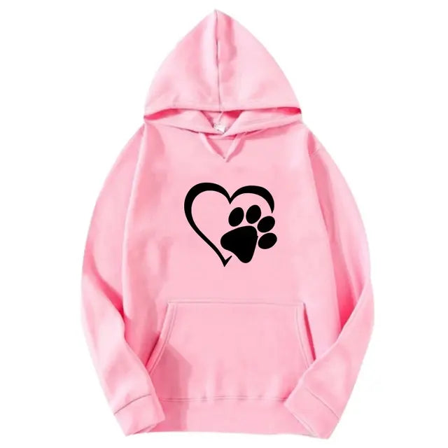 Sudaderas con capucha con estampado en forma de corazón