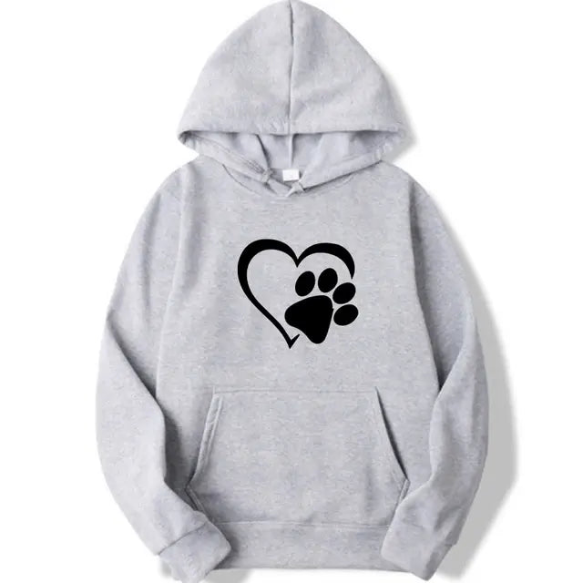 Sudaderas con capucha con estampado en forma de corazón